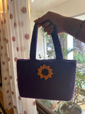 Purple Sunflower Book Bag