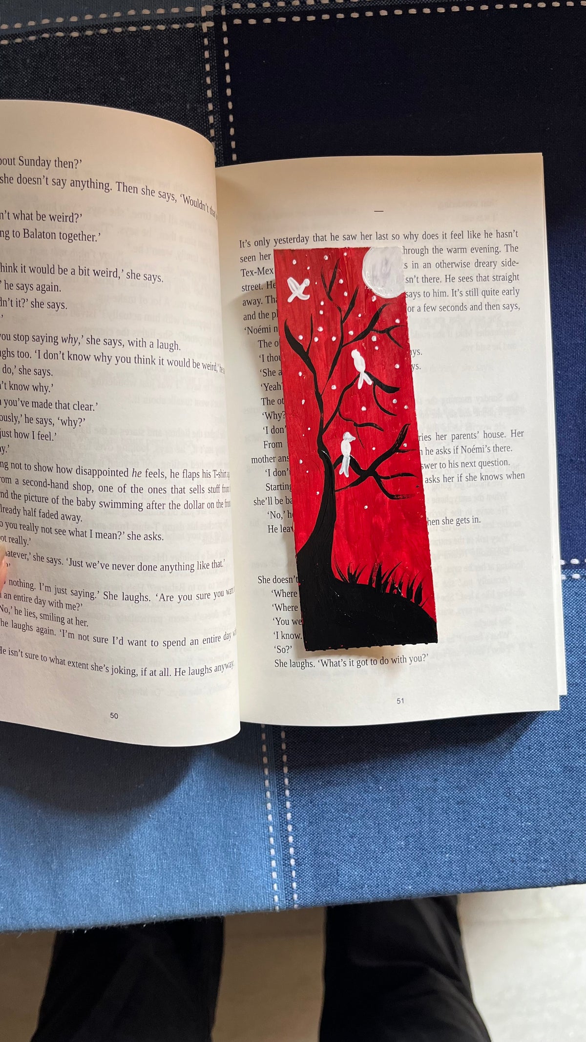 Bright Red Bookmark